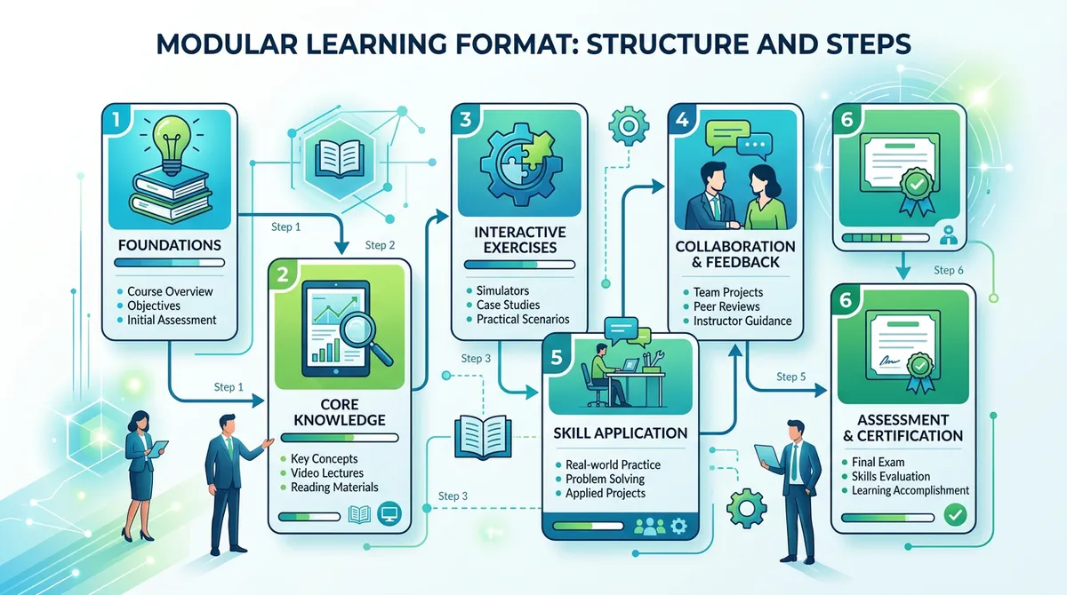 Формат обучения — модульная структура и подача информации